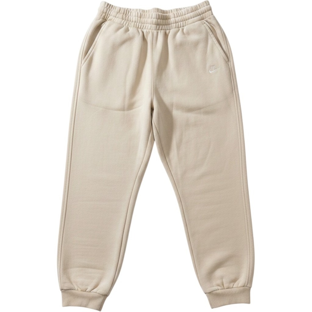 Nike Jogger Pants Kids XL Tan Fleece Embroidered Logo Sweatpants